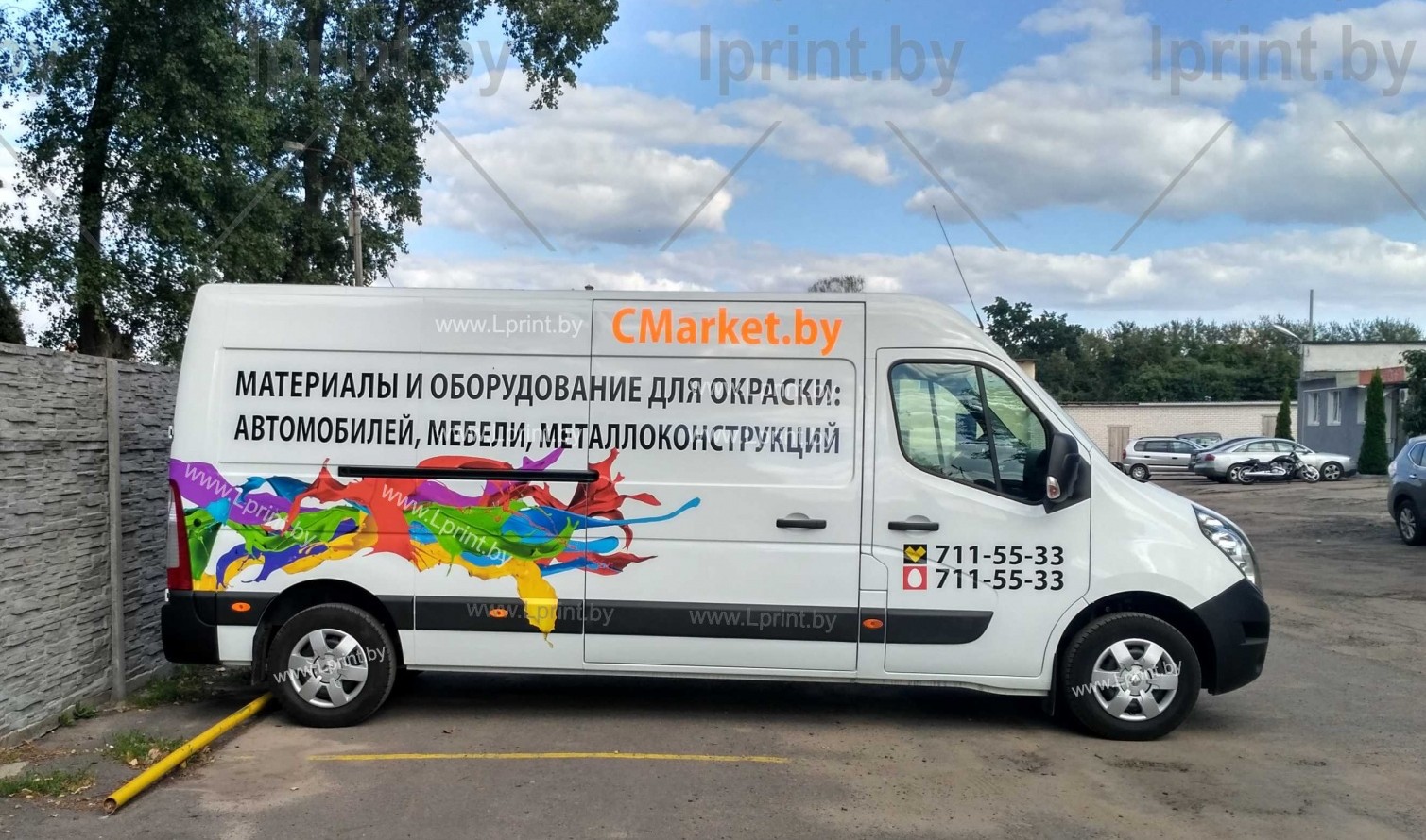 Брендирование транспорта грузовоя машина Минск